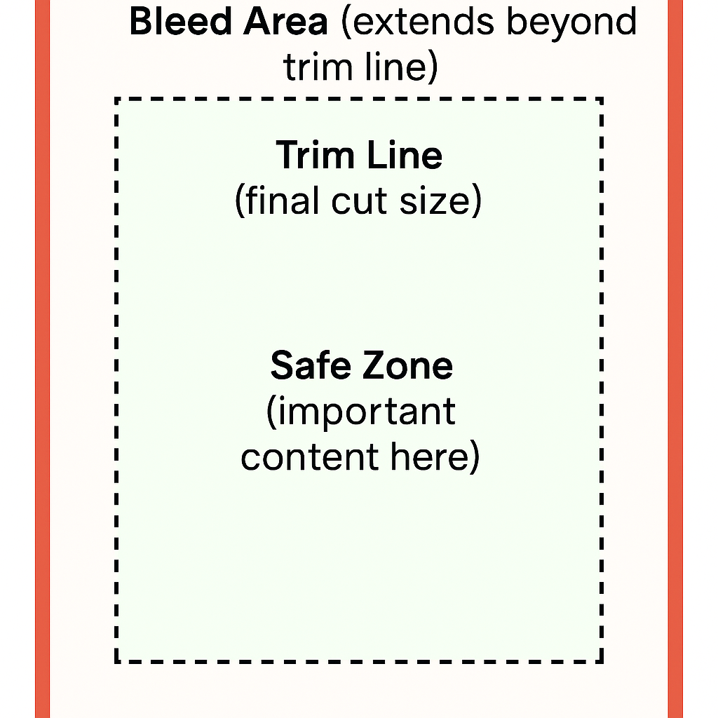 Bleed, for printing